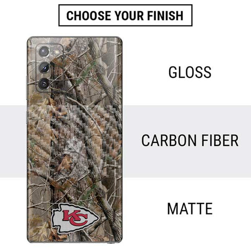 NFL Kansas City Chiefs Realtree AP Camo Galaxy Note20 5G Skin